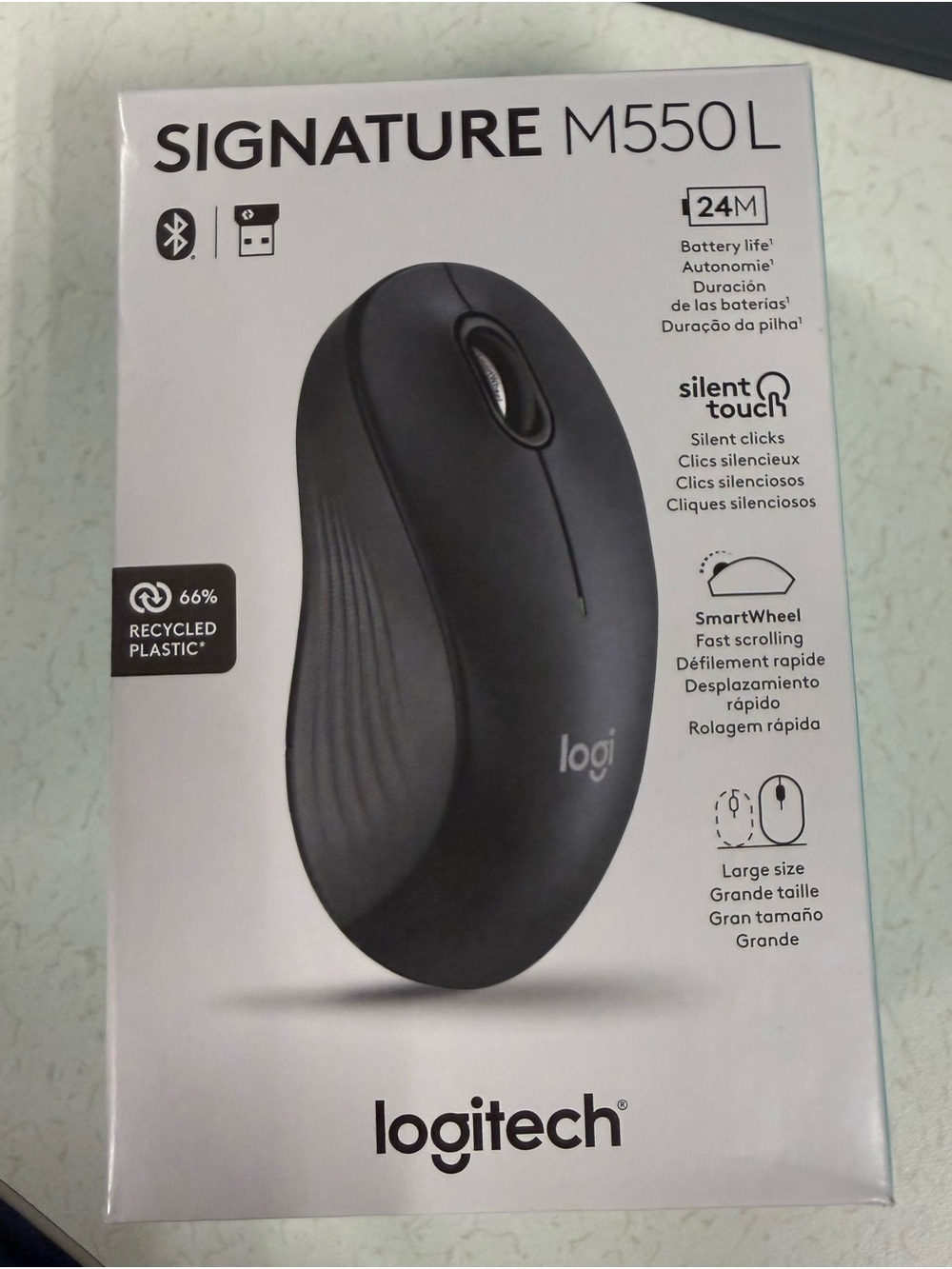 Logitech Signature M550L Wireless Mouse - Black